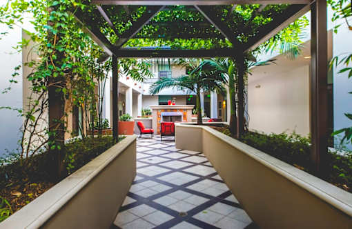 Apartment Hallway at Oasis at Lake Encino Apartments, Encino