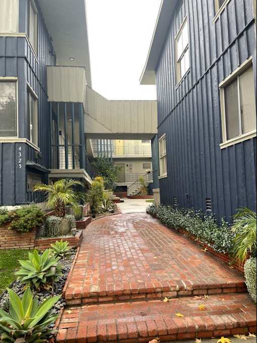 Brick stairs and walkway