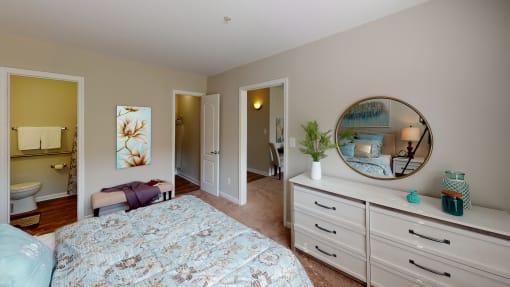 Bedroom With Closet at The Dorchester & Manor, Pineville, NC, 28134