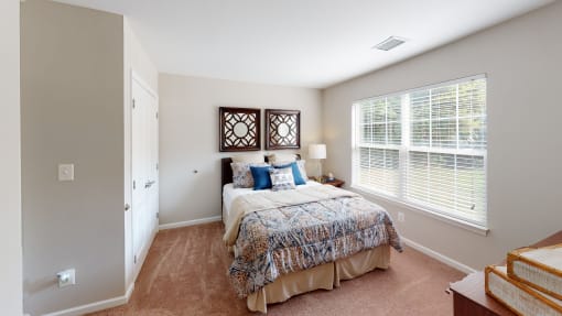 Bedroom With Expansive Windows at The Dorchester & Manor, North Carolina, 28134