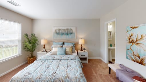 Bedroom With Plenty Of Natural Lights at The Dorchester & Manor, Pineville, NC