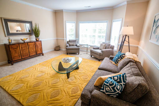 Modern Living Room at The Dorchester & Manor, North Carolina