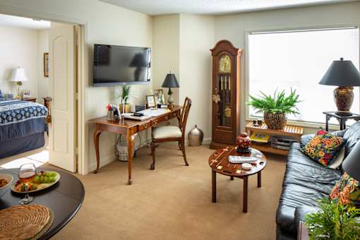 Living room at The Carillon, Greensboro, NC