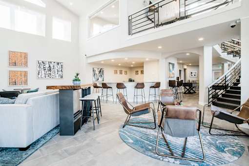 Clubroom seating area at Bridgwater, Greenwood Village, 80111