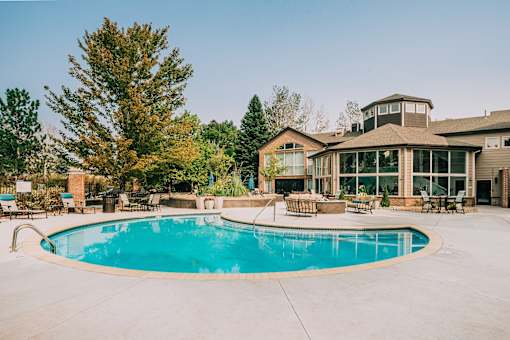 Outdoor pool at Bridgwater, Greenwood Village, Colorado
