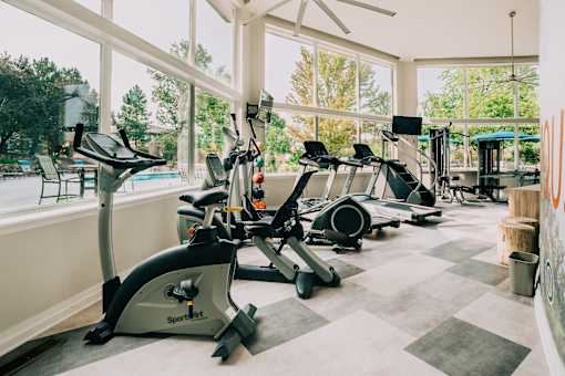 Fitness center at Bridgwater, Greenwood Village, Colorado