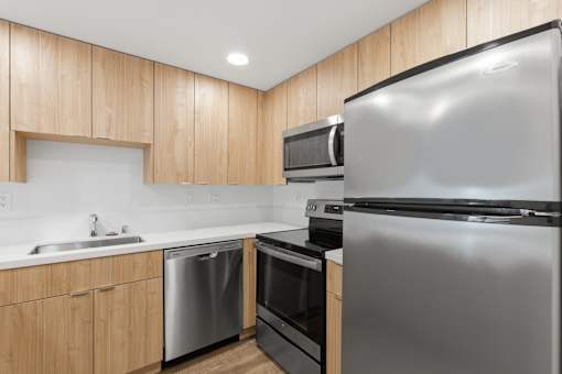 Contemporary Kitchen at Palo Alto Place, Palo Alto, California