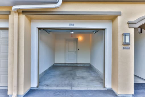open garage at Capriana at Chino Hills, Chino Hills, California