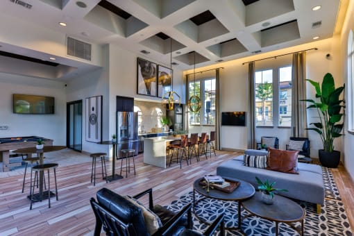 capriana resident club and open kitchen at Capriana at Chino Hills, Chino Hills, 91709