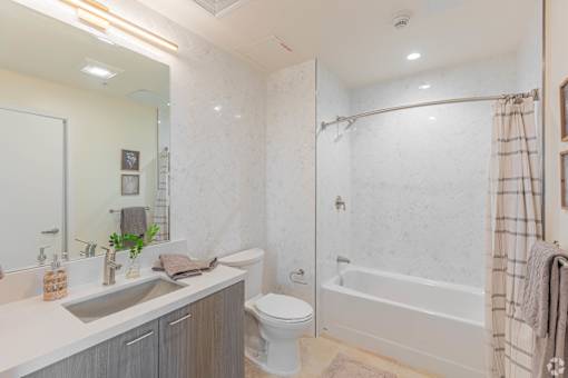 Primary Bathroom at Casa Estilo Apartments, Chula Vista, 91910