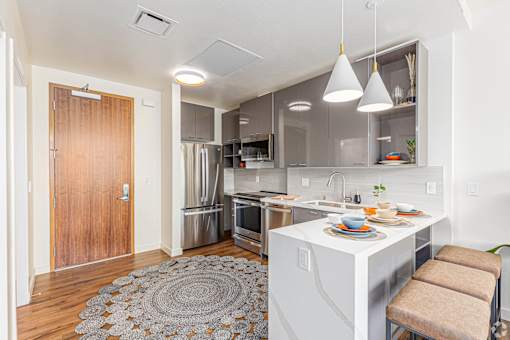 Functional Kitchen at Casa Estilo Apartments, Chula Vista
