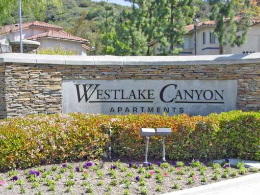 Westlake Canyon sign