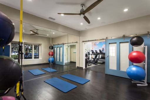 Fitness center at Pointe Niguel, Laguna Niguel, California