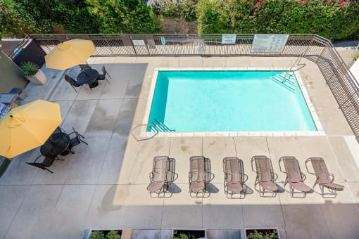 Pool with lounge seating