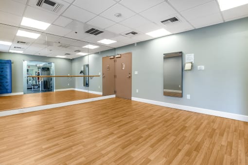 Fitness center room