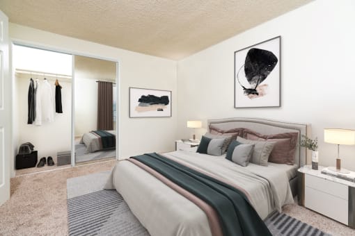 furnished bedroom