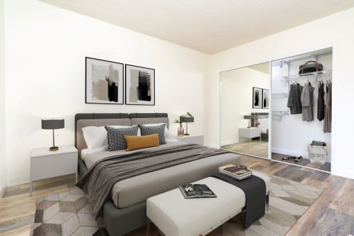 furnished bedroom