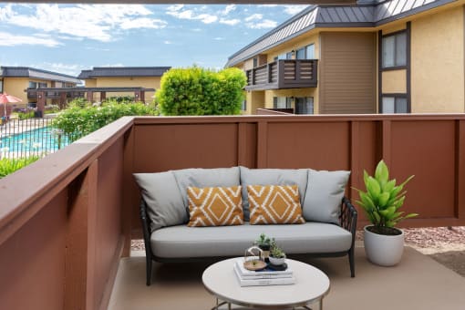 furnished balcony