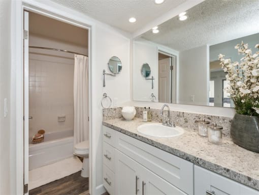 furnished bathroom