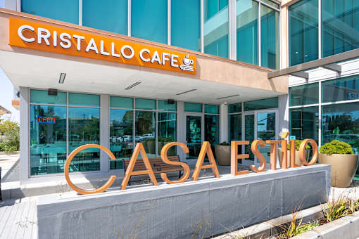 Cristallo Cafe is located outside of Casa Estilo.