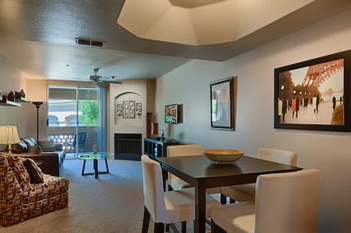 cibola model home with dining table