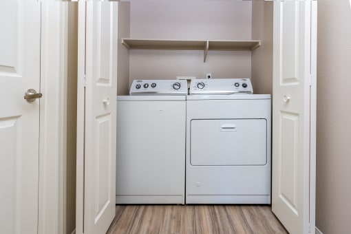 our apartments offer a laundry room with a washer and dryer