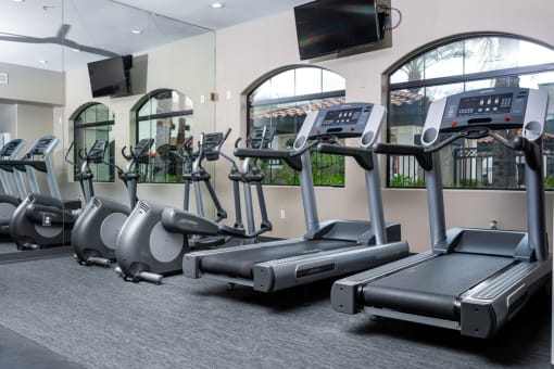 Gym with treadmills at Dobson 2222, Chandler, 85286