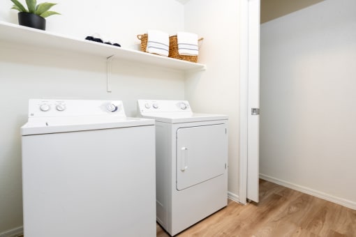Full-Sized Washer And Dryer with shelf at Dobson 2222, Arizona