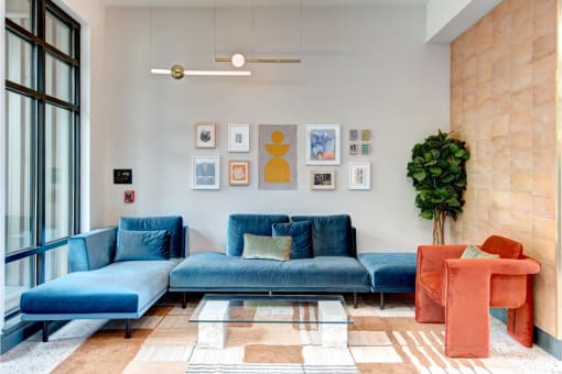 furnished resident lounge