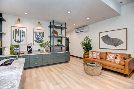 leasing office seating area