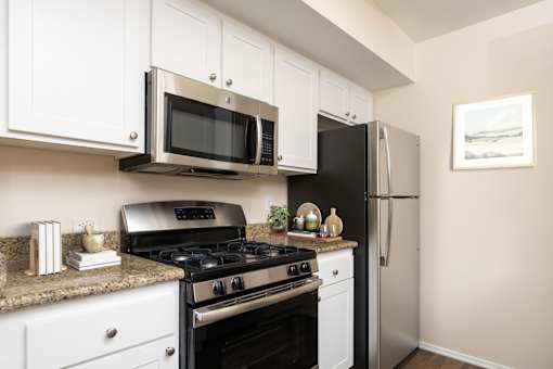 Apartment kitchen at FountainGlen Pasadena