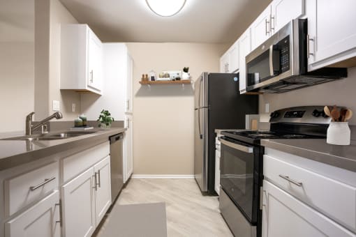 55+ FountainGlen RSM apartment kitchen
