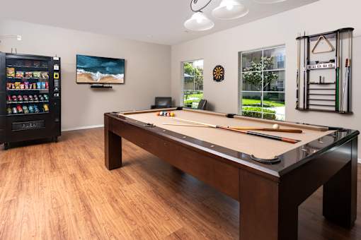 Billard room at FountainGlen Stevenson Ranch