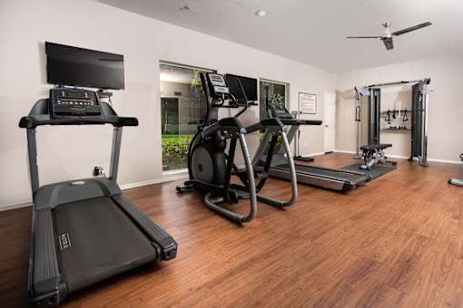 Fitness center at FountainGlen Stevenson Ranch