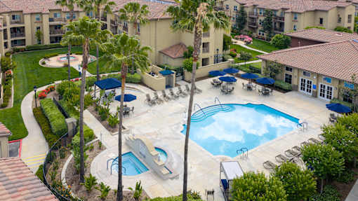 Aerial view of FountainGlen Stevenson Ranch