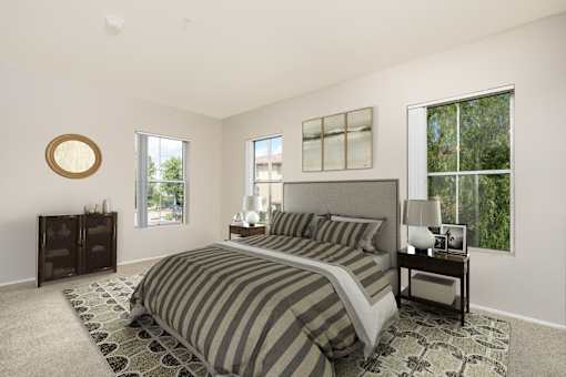 FountainGlen Stevenson Ranch apartment bedroom