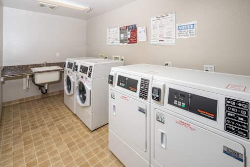 Laundry Center, one of many at 55+ FountainGlen Grand Isle, Murrieta