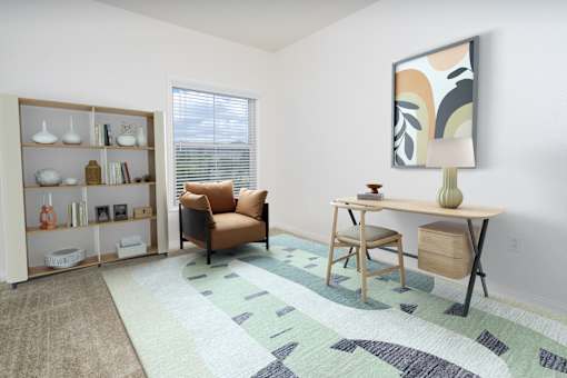 Apartment Home Office at 55+ FountainGlen Grand Isle, California
