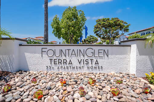 Property Signage at 55+ FountainGlen Terra Vista, California
