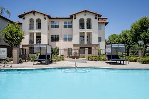 Sparkling Pool at 55+ FountainGlen Terra Vista, Rancho Cucamonga, 91730