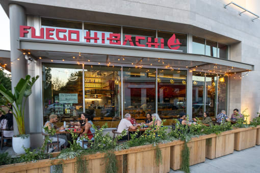 outside of Fuego Hibachi at Imperial Hardware Lofts, California, 92501