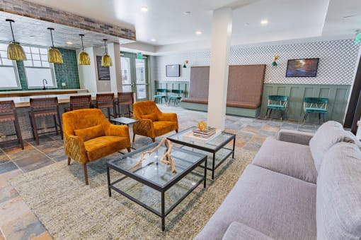 resident  lounge with stylish seating