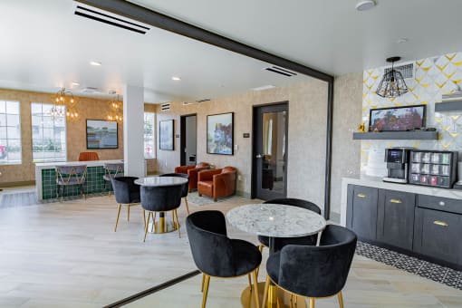 leasing lobby and resident  lounge