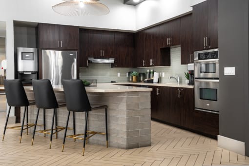 Fully Equipped Kitchen In Clubhouse at Level at Sixteenth, Phoenix