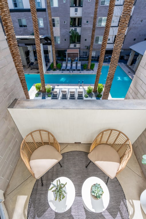 Spacious Patio With Sitting Arrangements at Level at Sixteenth, Phoenix, AZ, Arizona