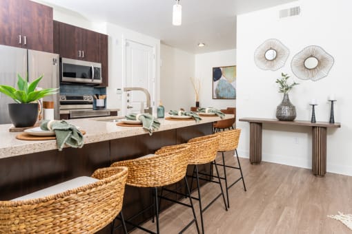 Fully Equipped Kitchen With Modern Appliances at Level at Sixteenth, Phoenix, AZ, 85014