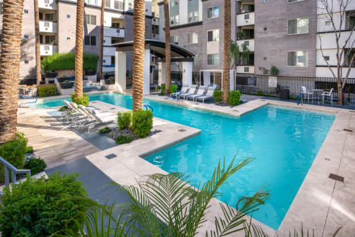 Community Clubhouse With Swimming Pool at Level at Sixteenth, Phoenix, AZ, 85014