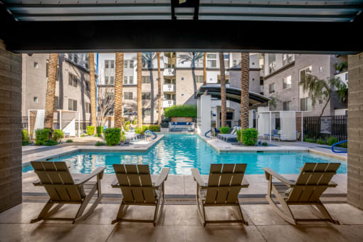 Relaxing Swimming Pool With Sundeck at Level at Sixteenth, Phoenix