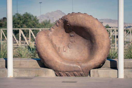glove sculpture at Miro at the Parc, Henderson