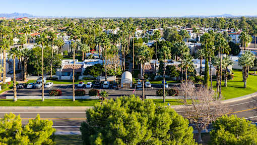 Drone View Of Property at Monaco at McCormick Ranch, Scottsdale, Arizona